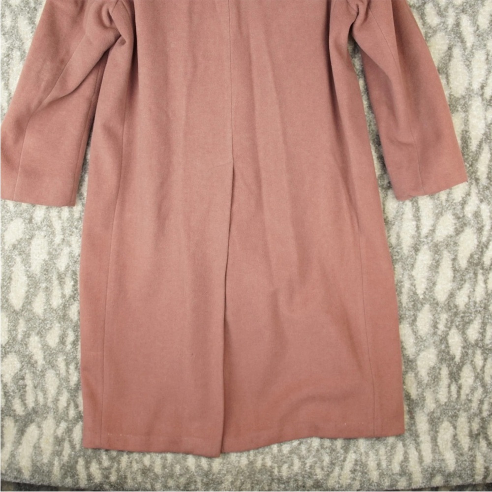 Vintage Barneys New York By American Craftsmen Pure Wool Overcoat Mens 36 Pink - Picture 6 of 15